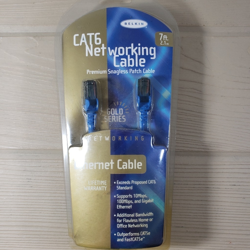 Belkin CAT6 Networking Cable NWT